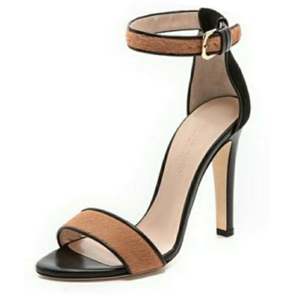 CLUB MONACO Casey Calf Hair suede Sandals, 40.5